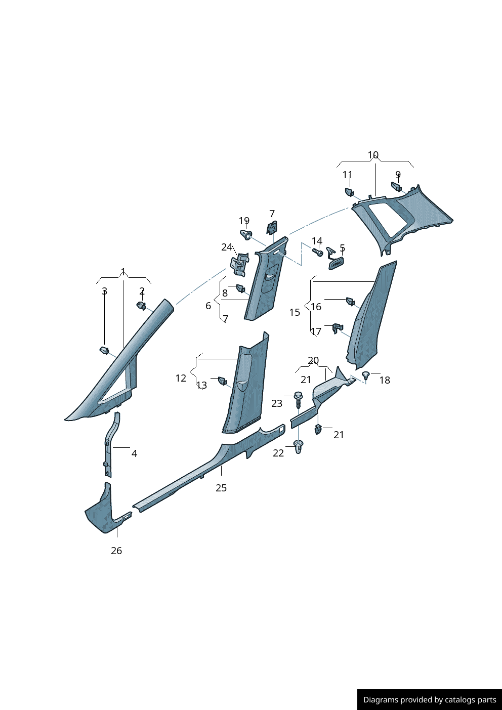 Car part diagram