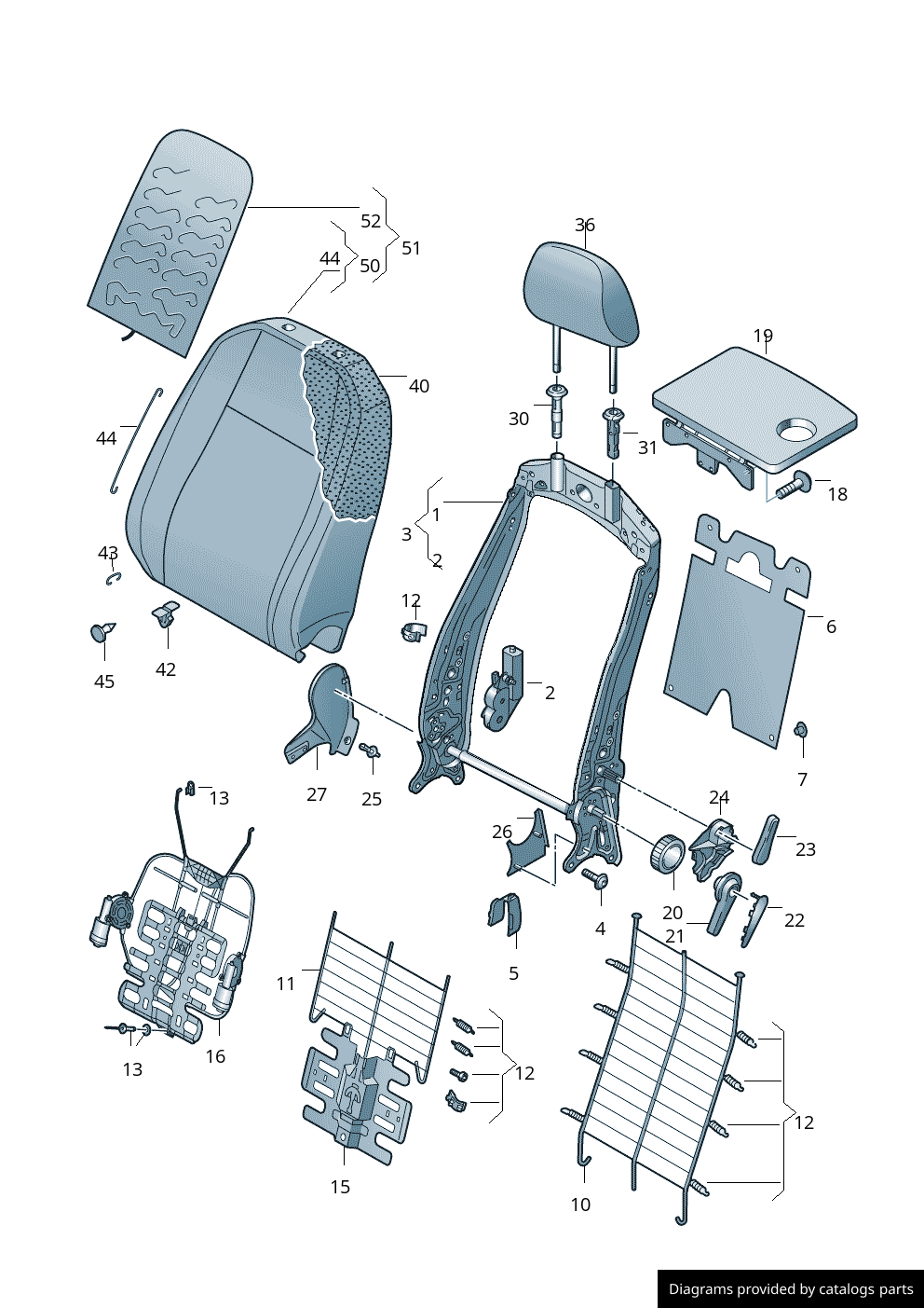 Car part diagram