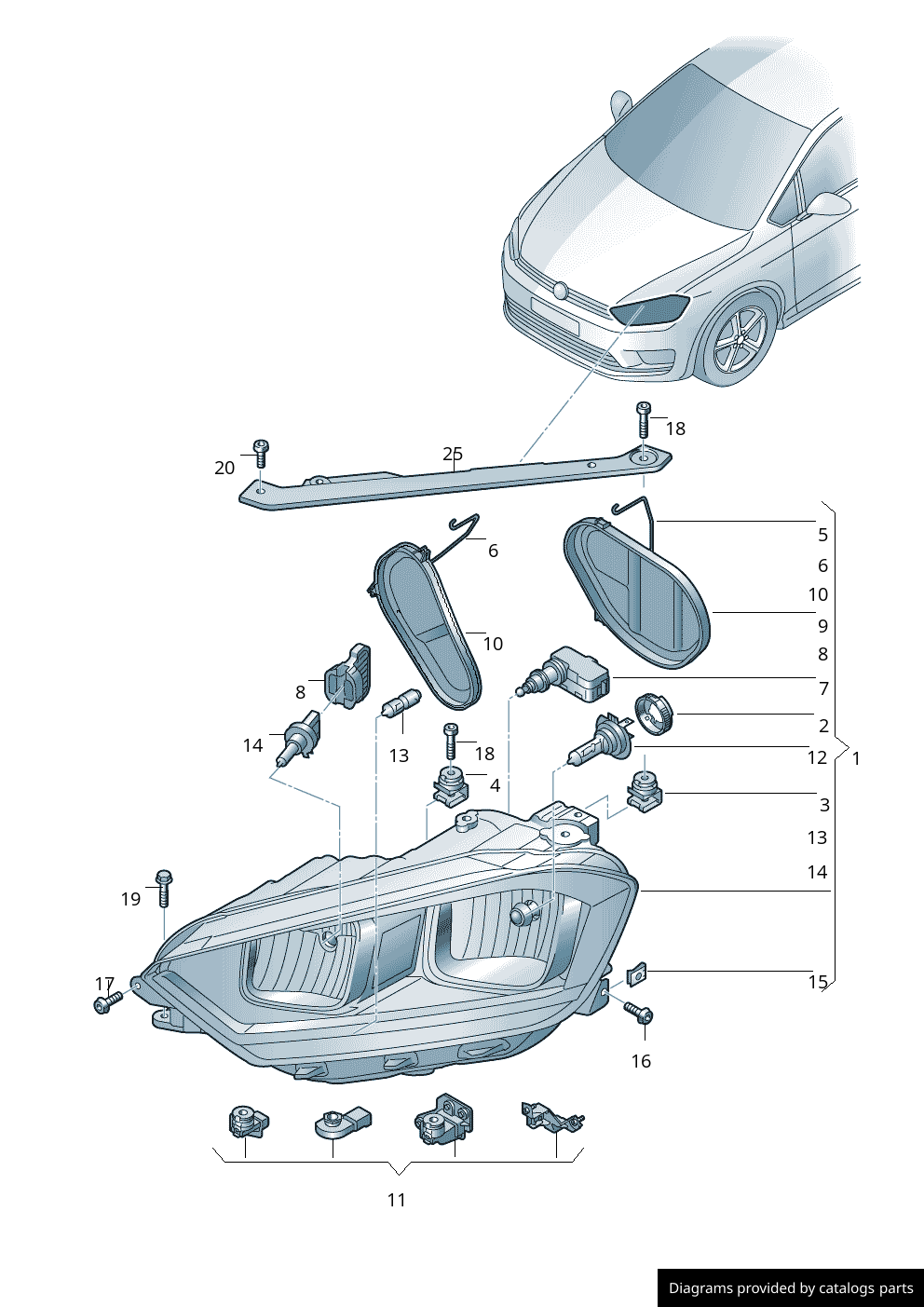 Car part diagram