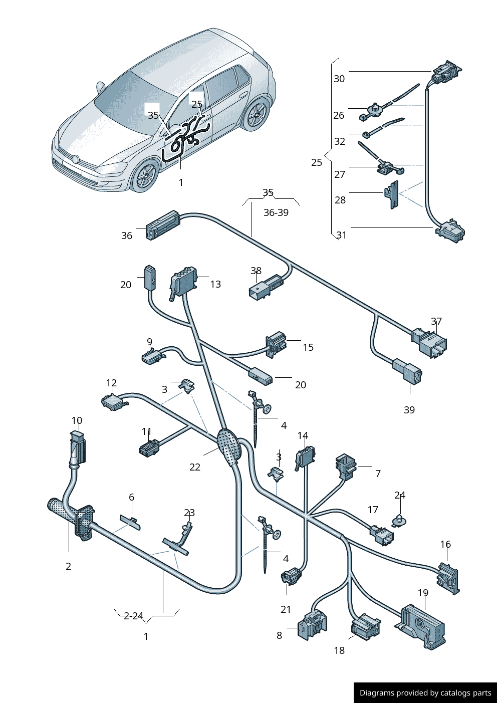 Car part diagram