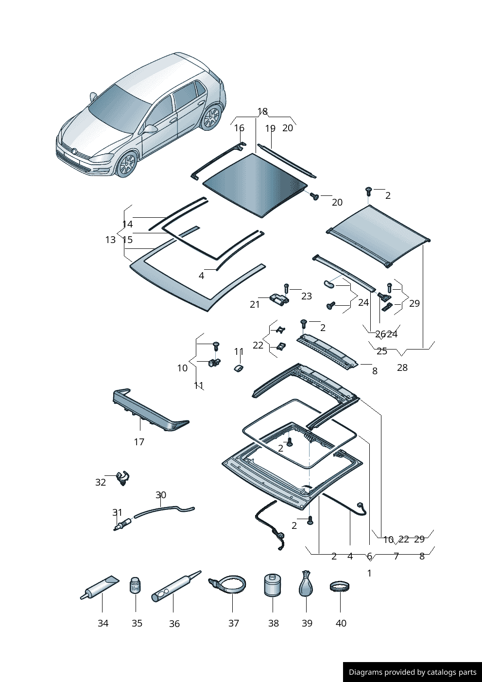 Car part diagram