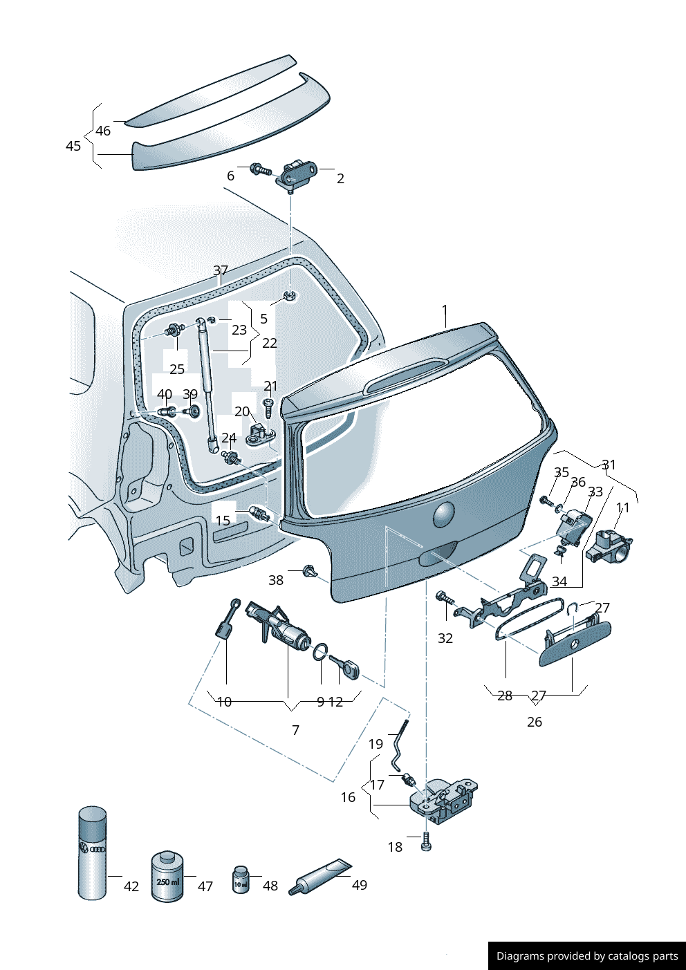 Car part diagram