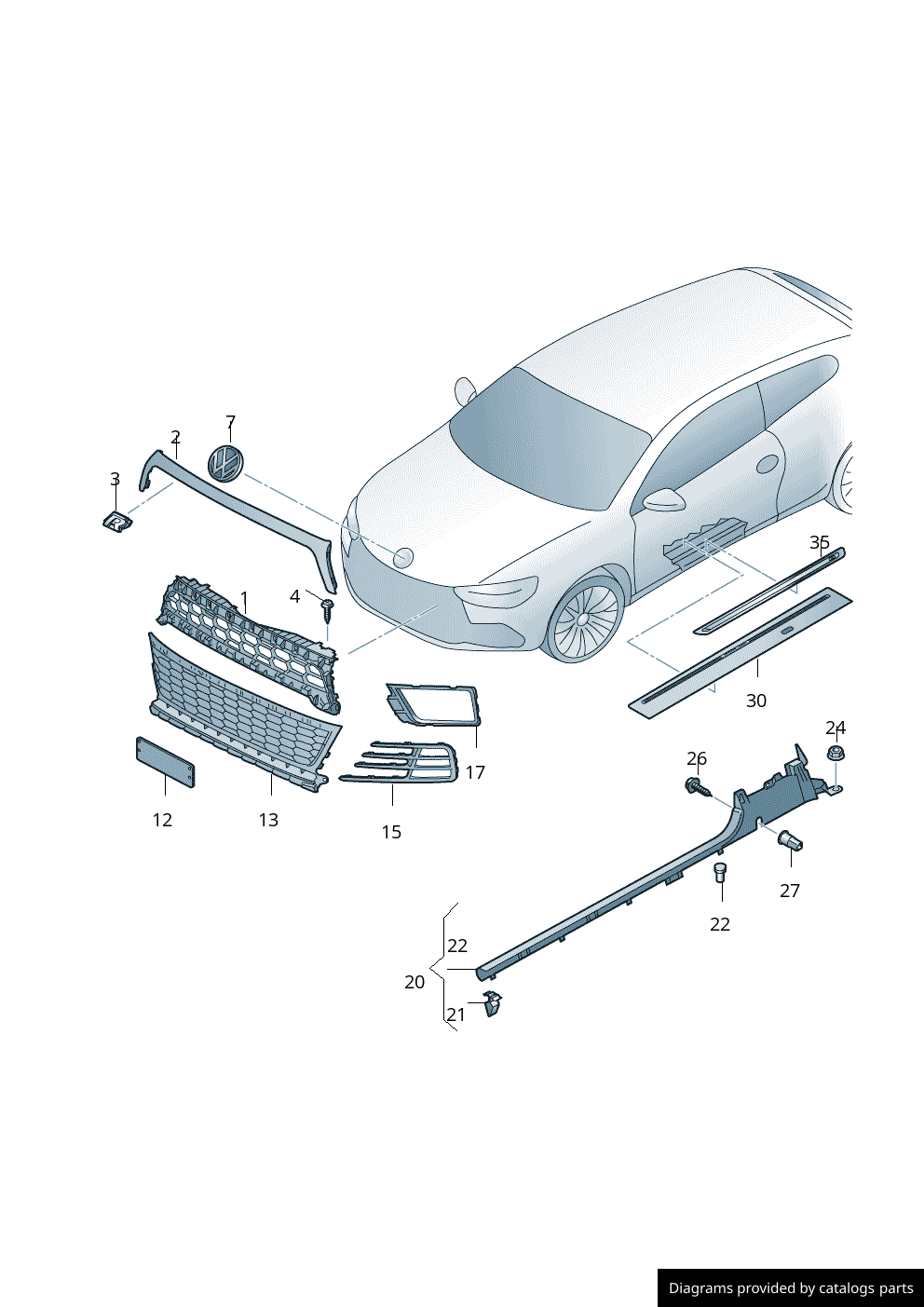 Car part diagram