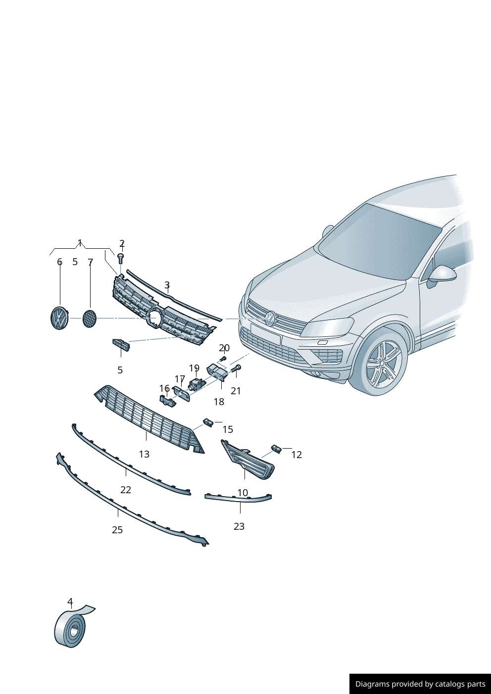 Car part diagram