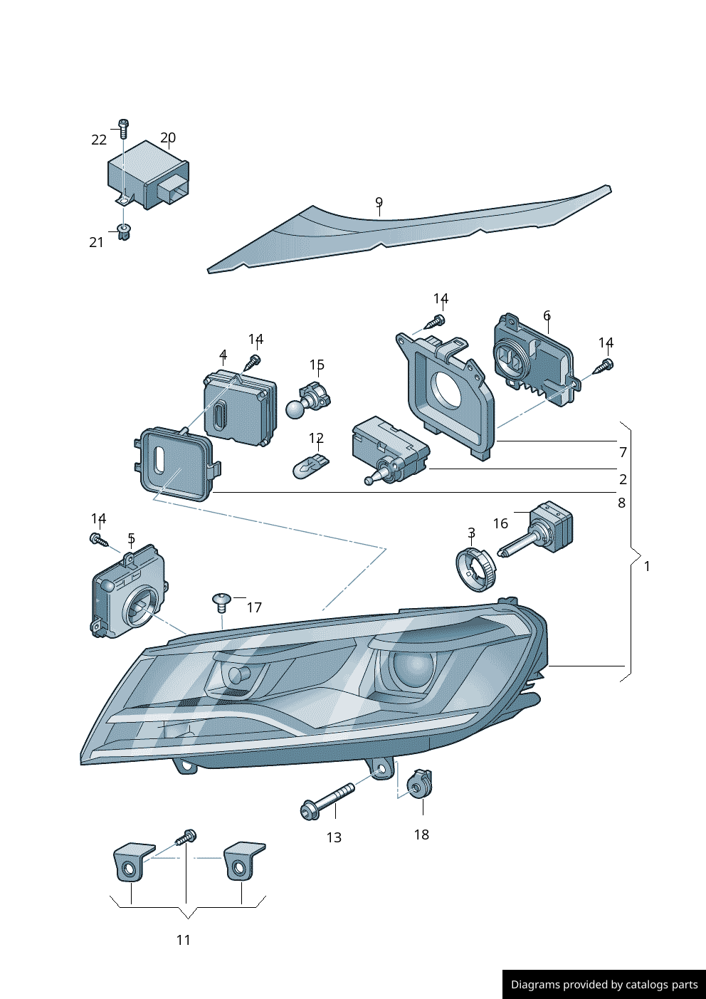 Car part diagram