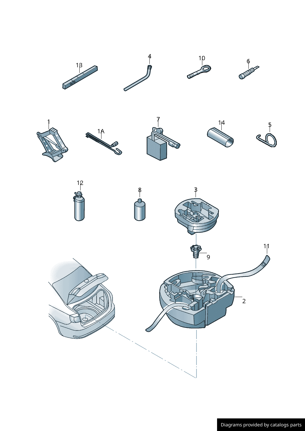 Car part diagram