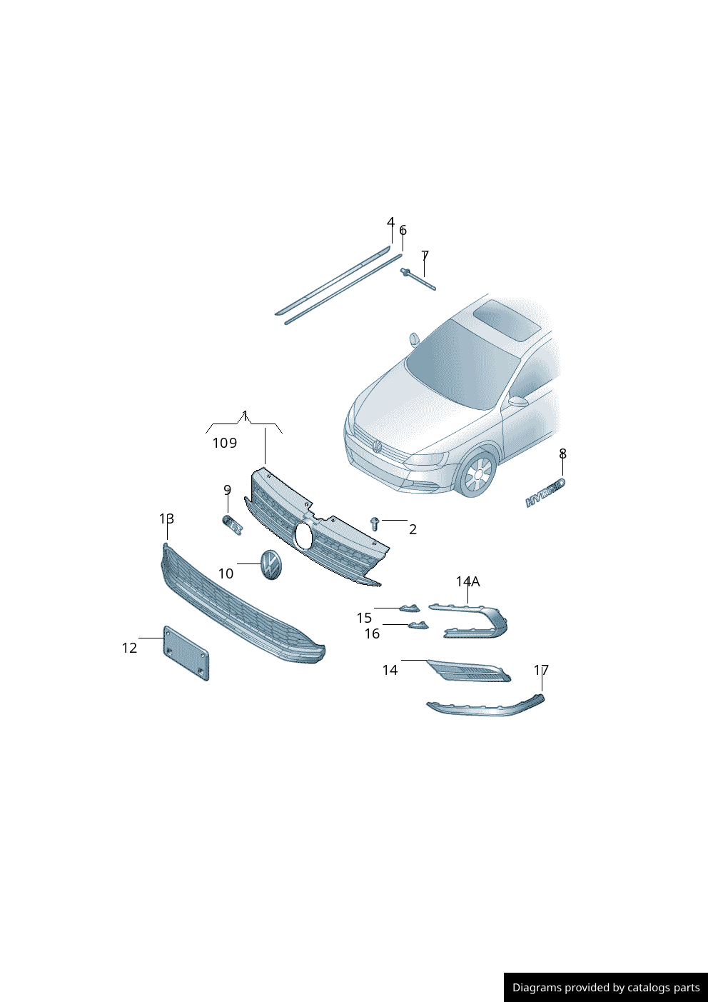 Car part diagram