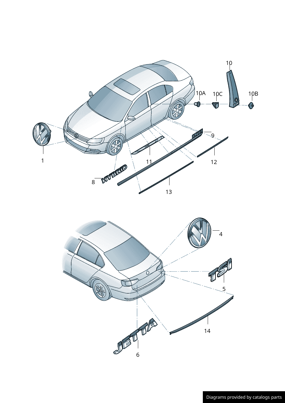 Car part diagram