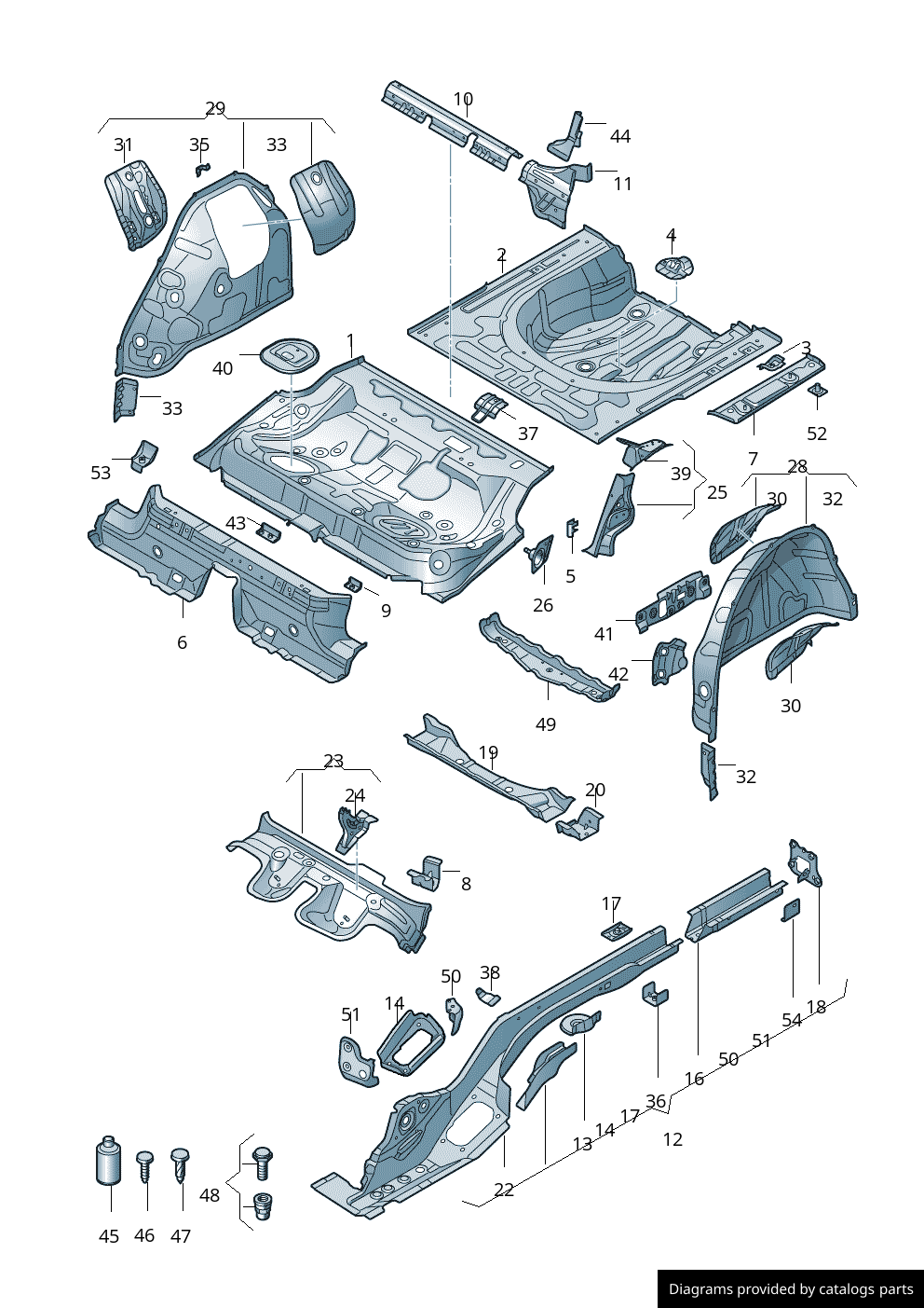 Volkswagen Side Member For Wheel Housing 3Q0803506D LLLParts