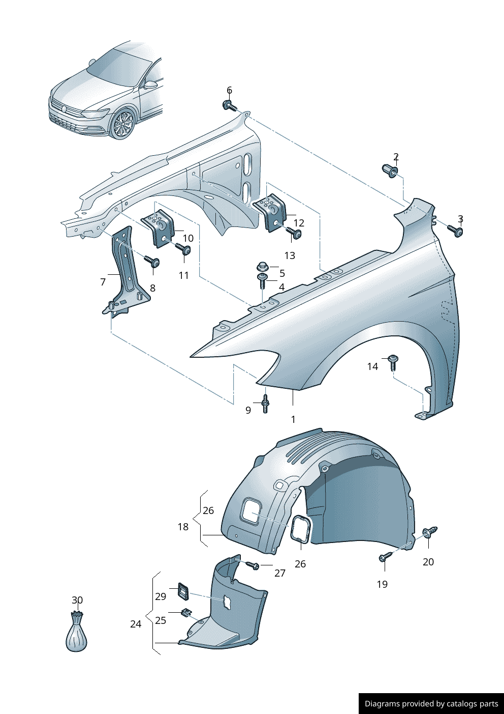Car part diagram
