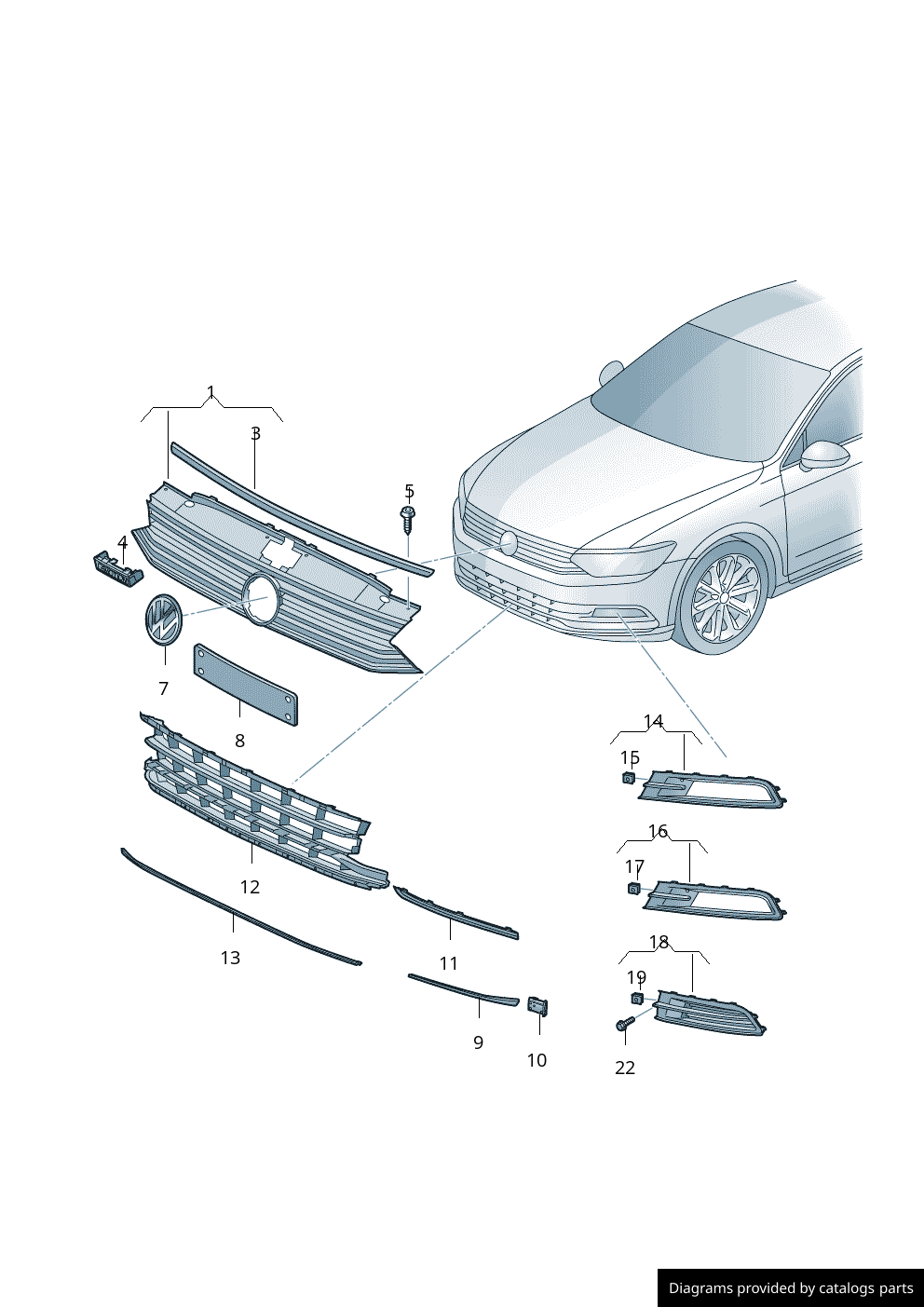 Car part diagram