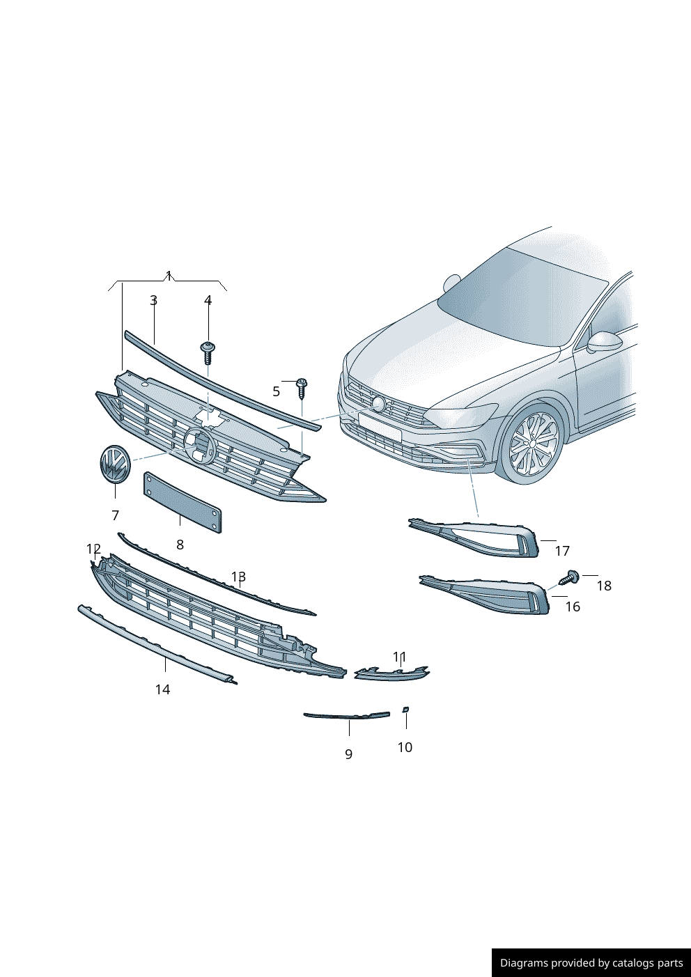 Car part diagram