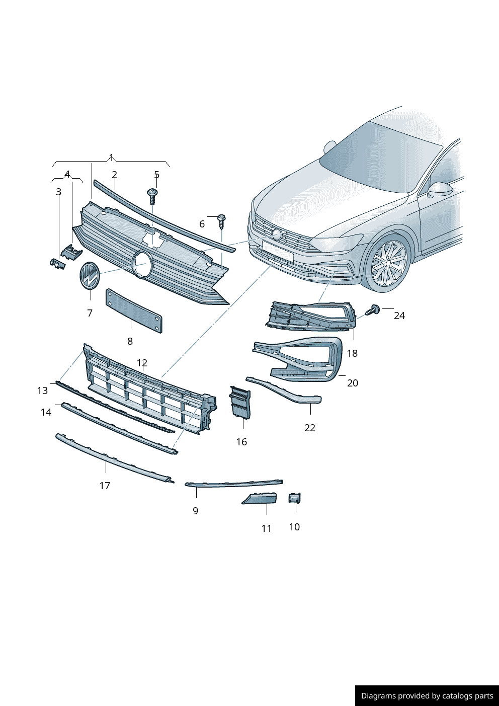 Car part diagram