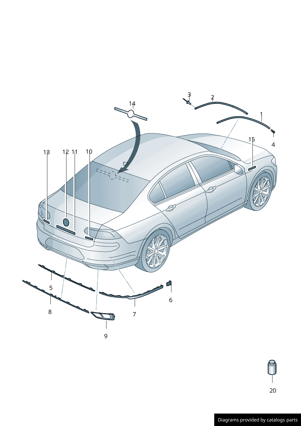 Car part diagram