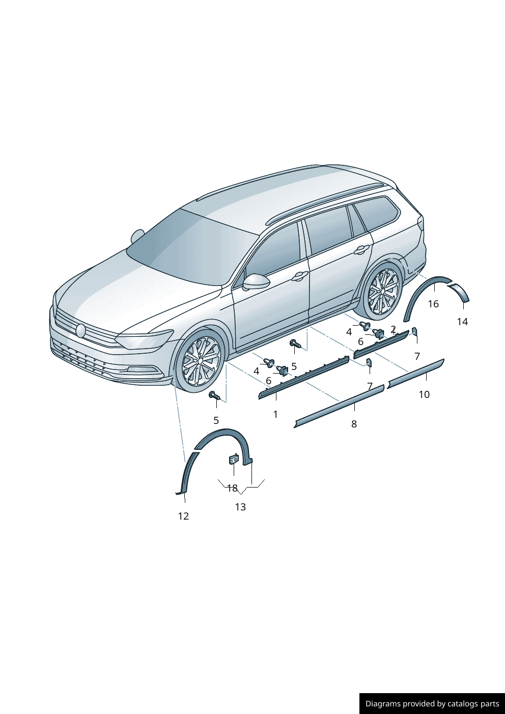 Car part diagram