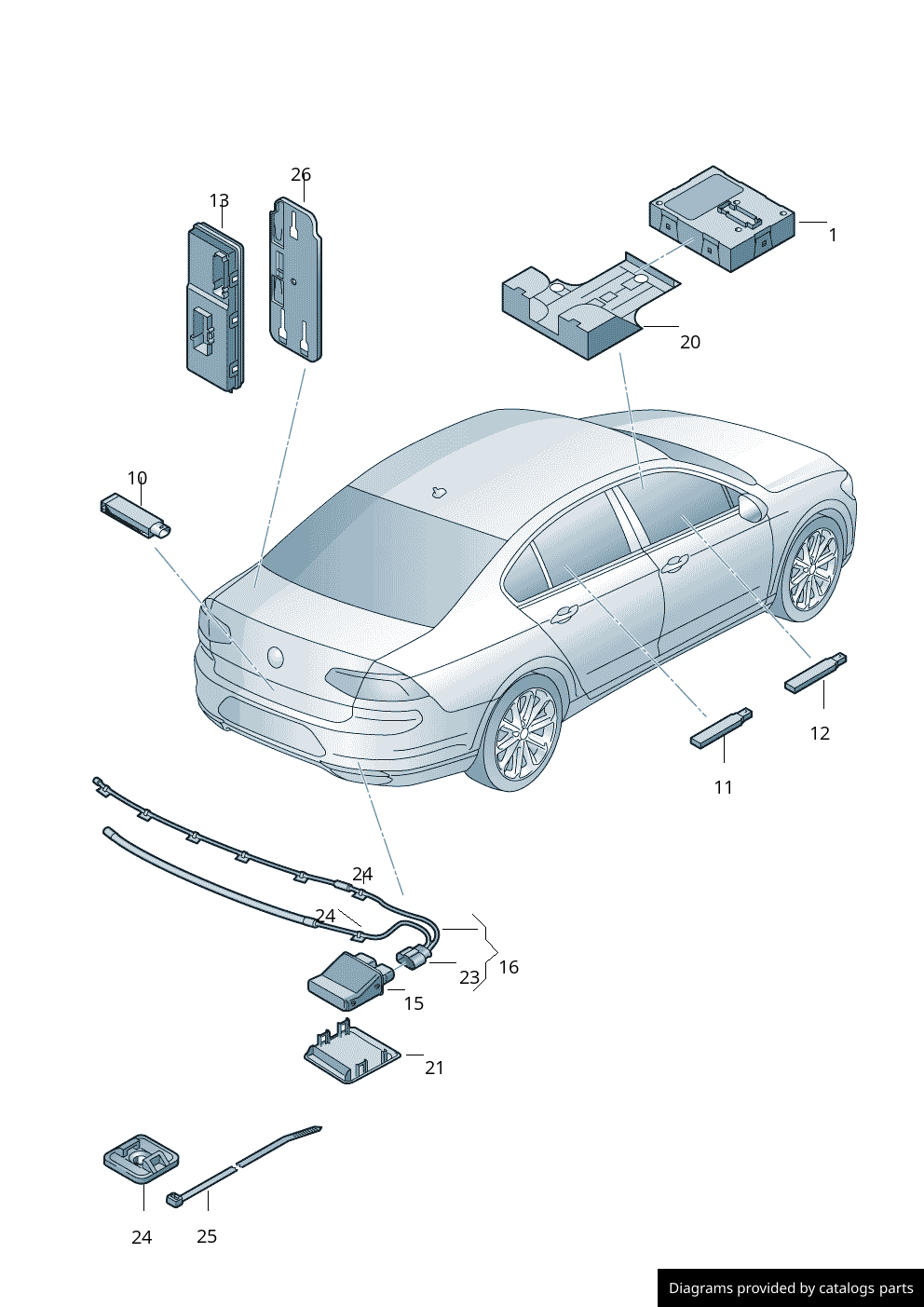 Car part diagram