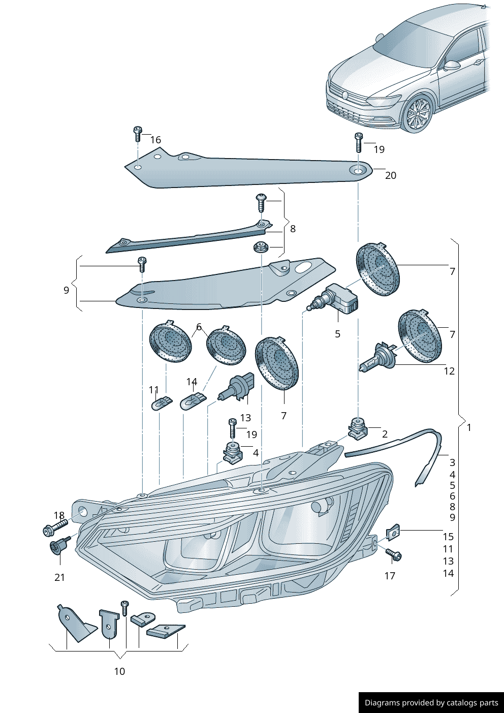 Car part diagram
