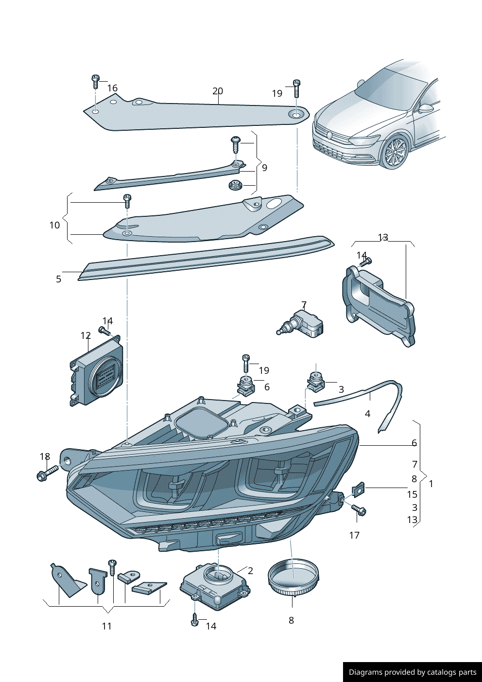 Car part diagram