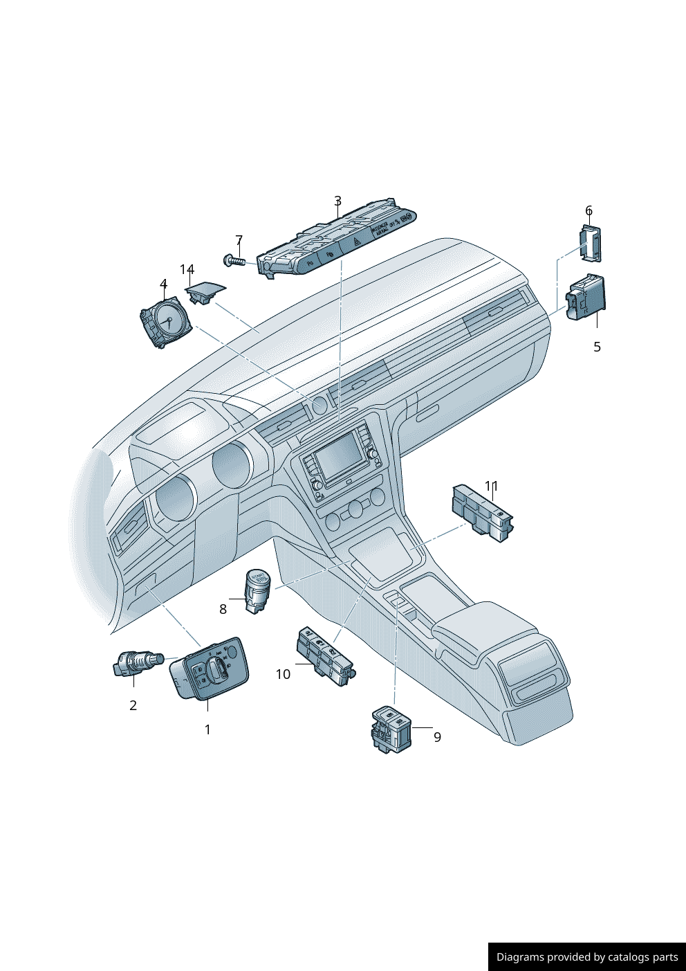 Car part diagram
