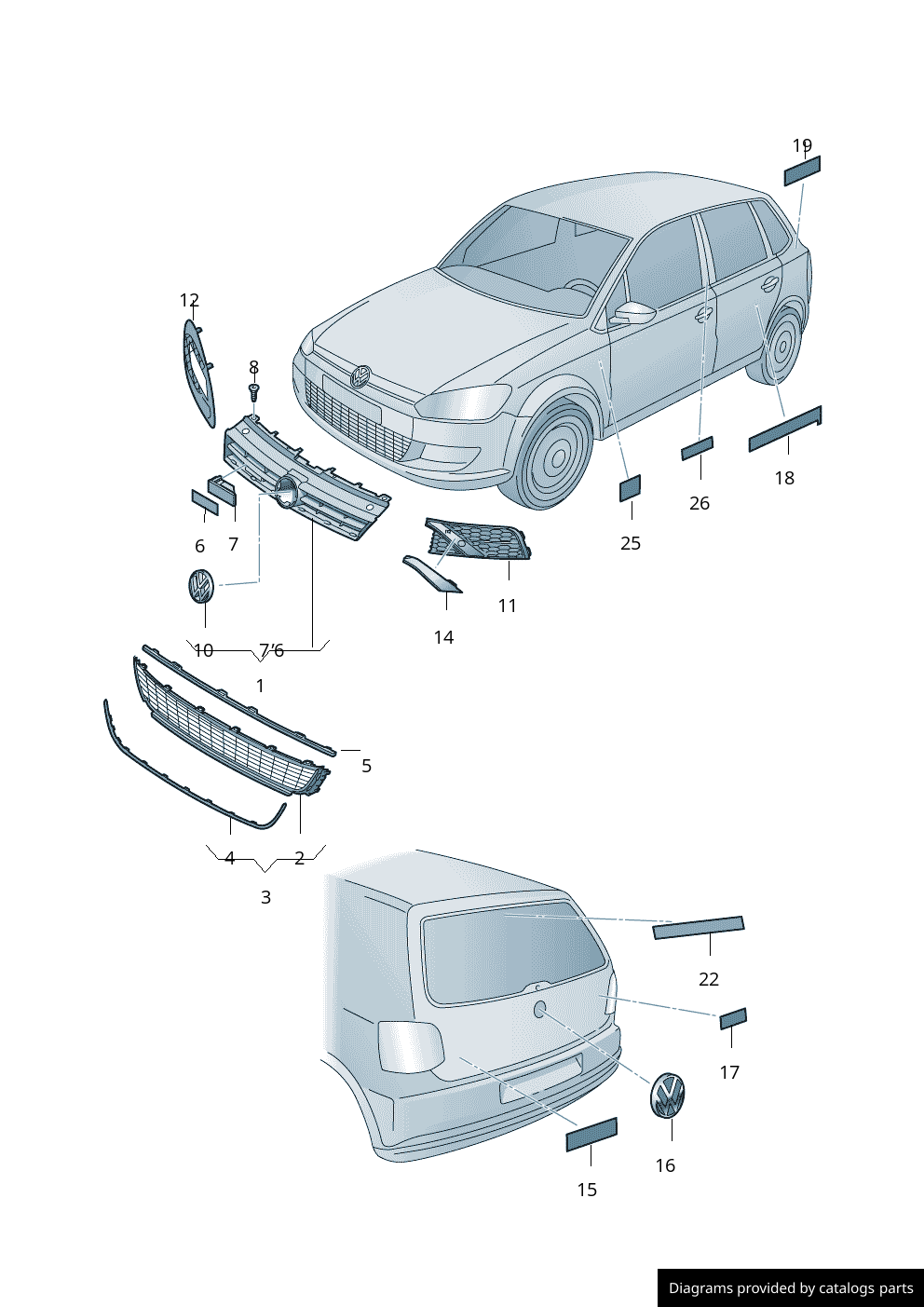 Car part diagram