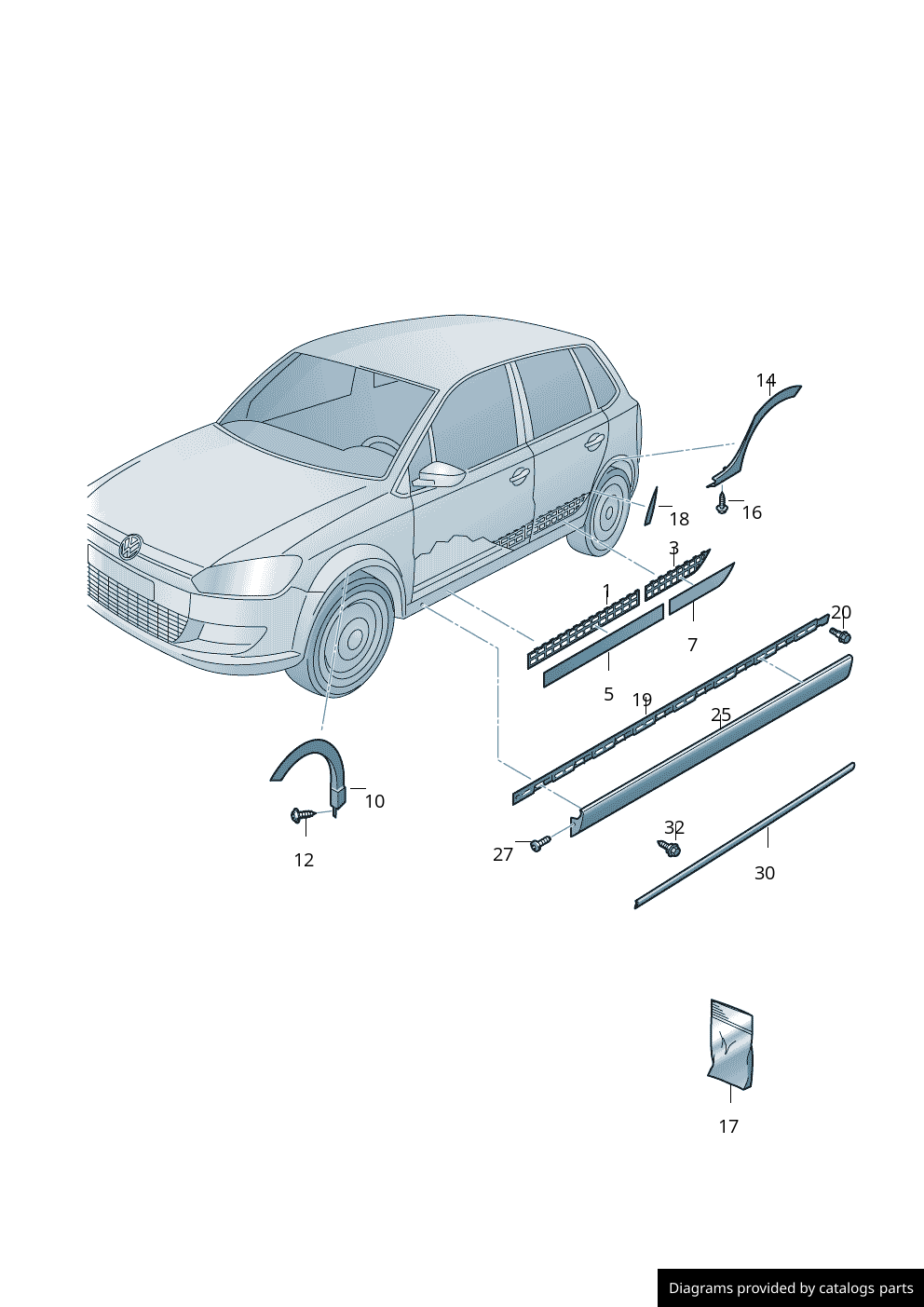Car part diagram