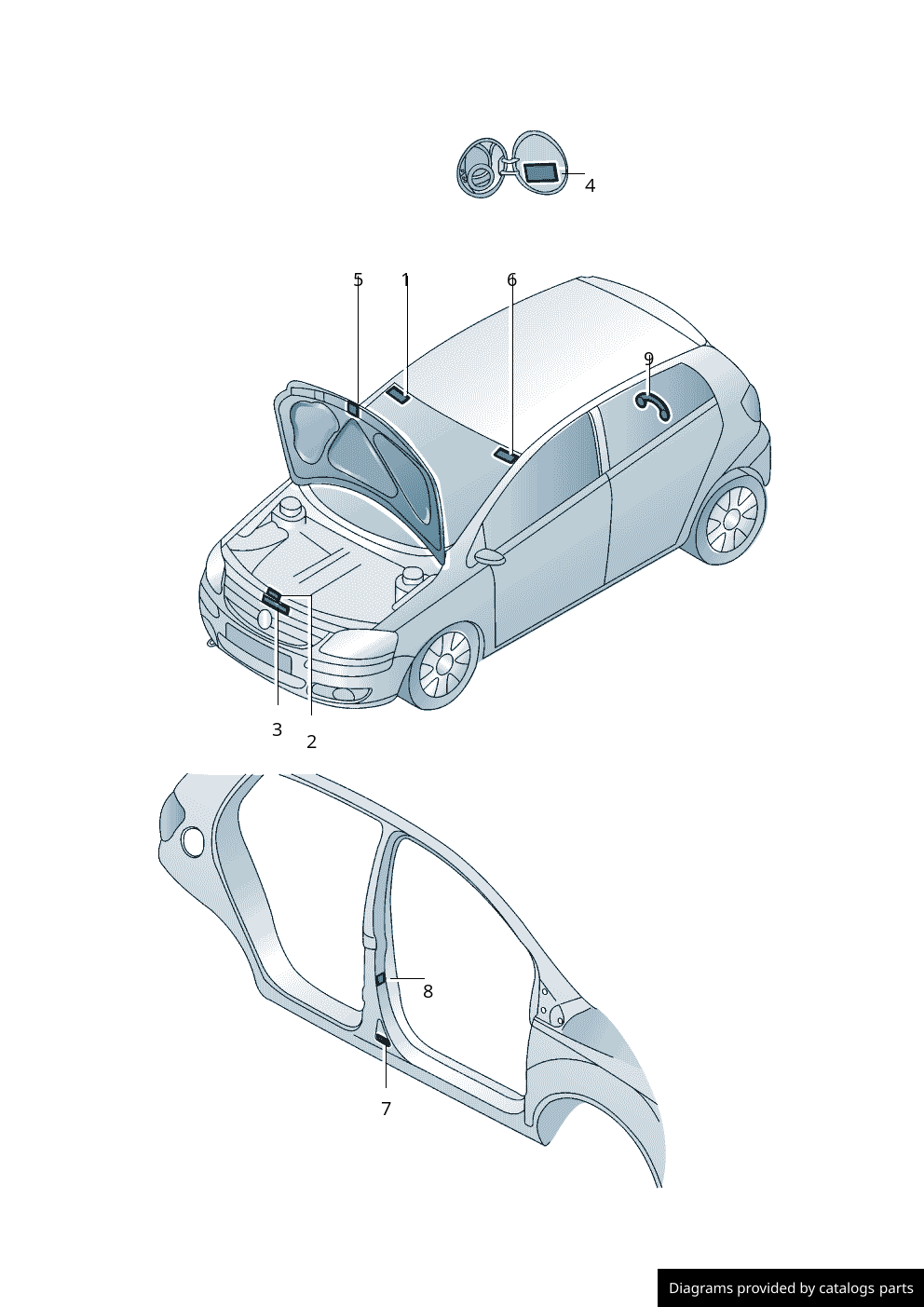 Car part diagram