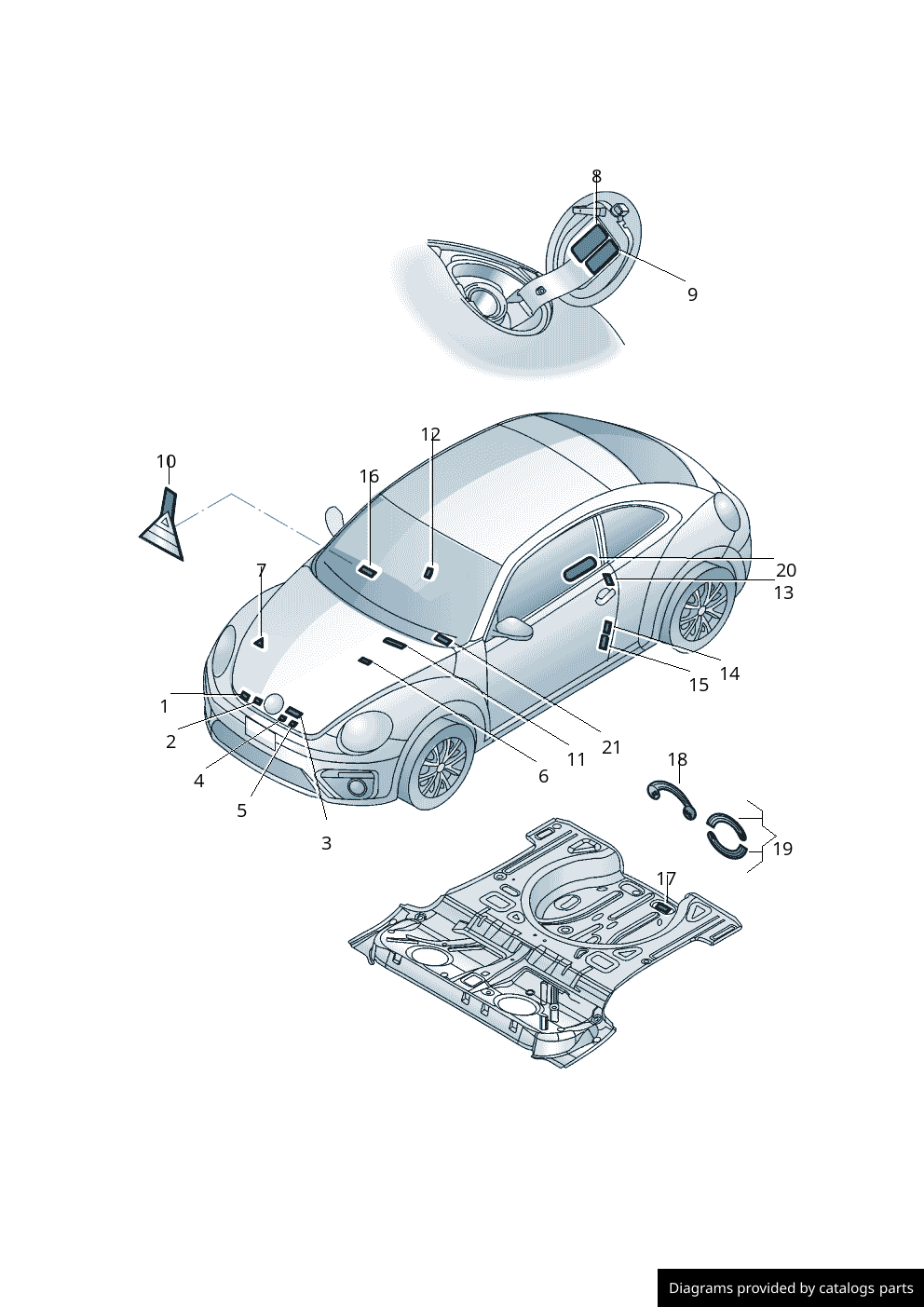 Car part diagram