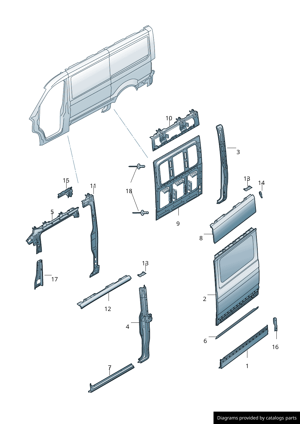 Car part diagram