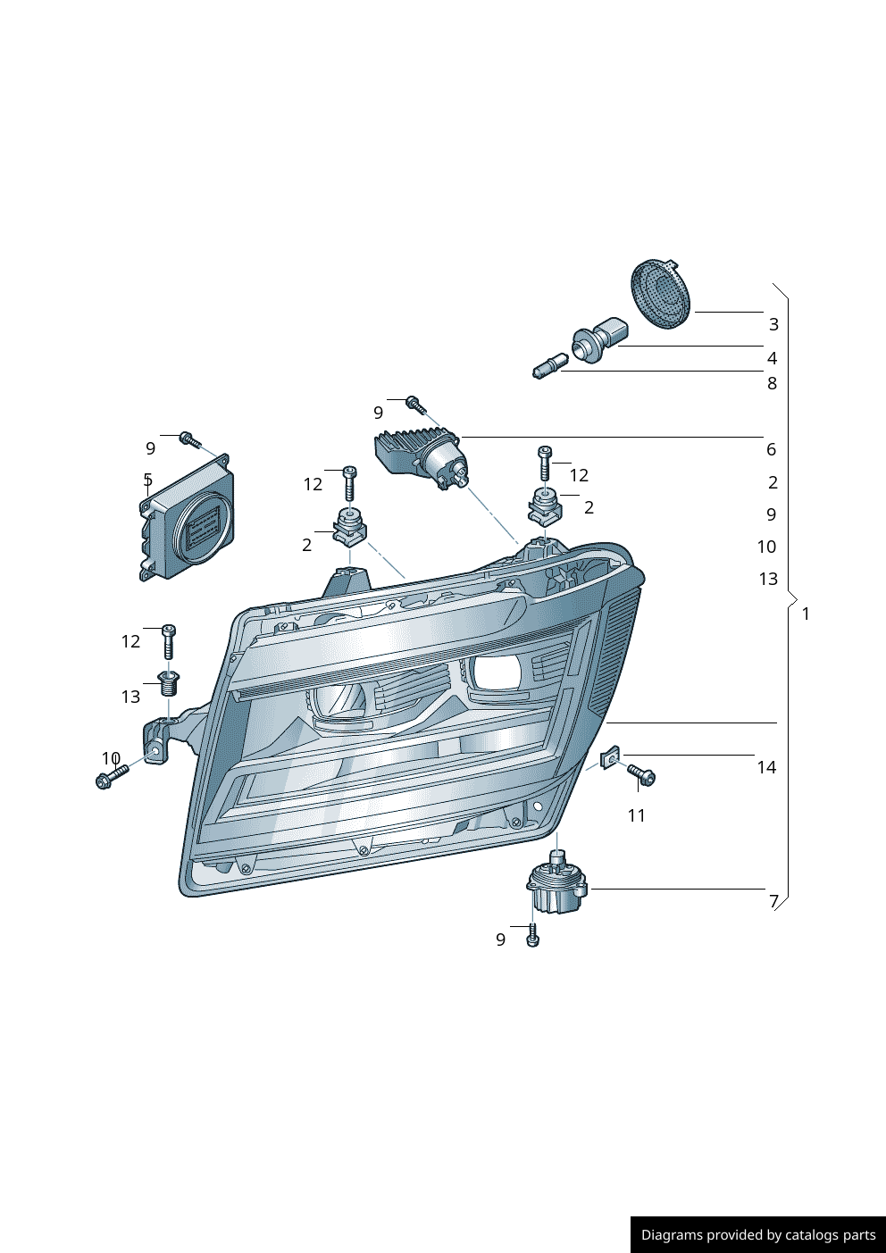 Car part diagram