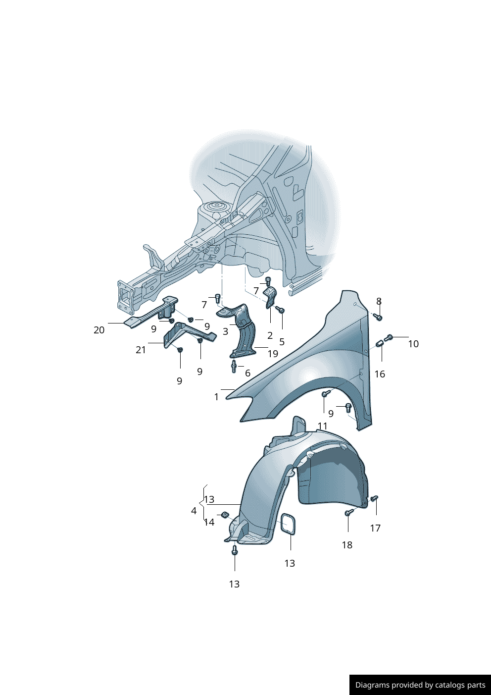 Car part diagram