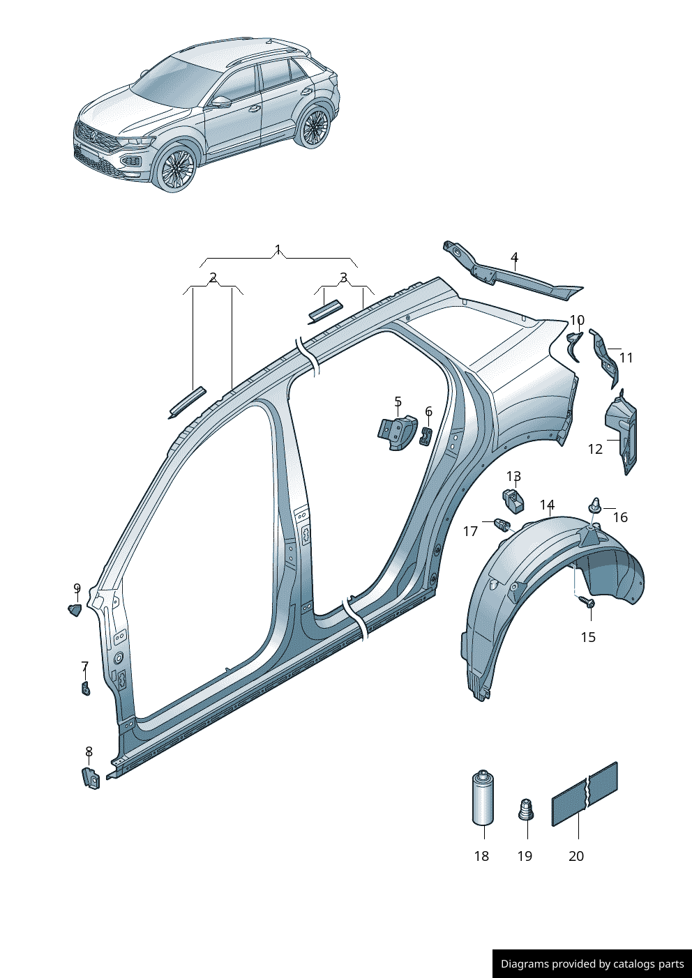 Car part diagram