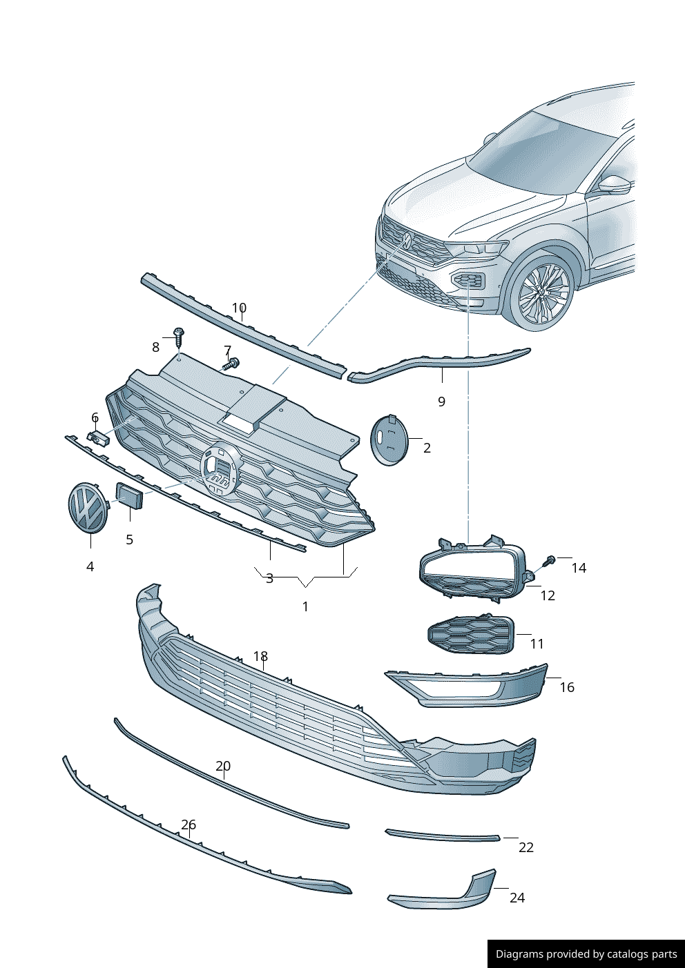 Car part diagram