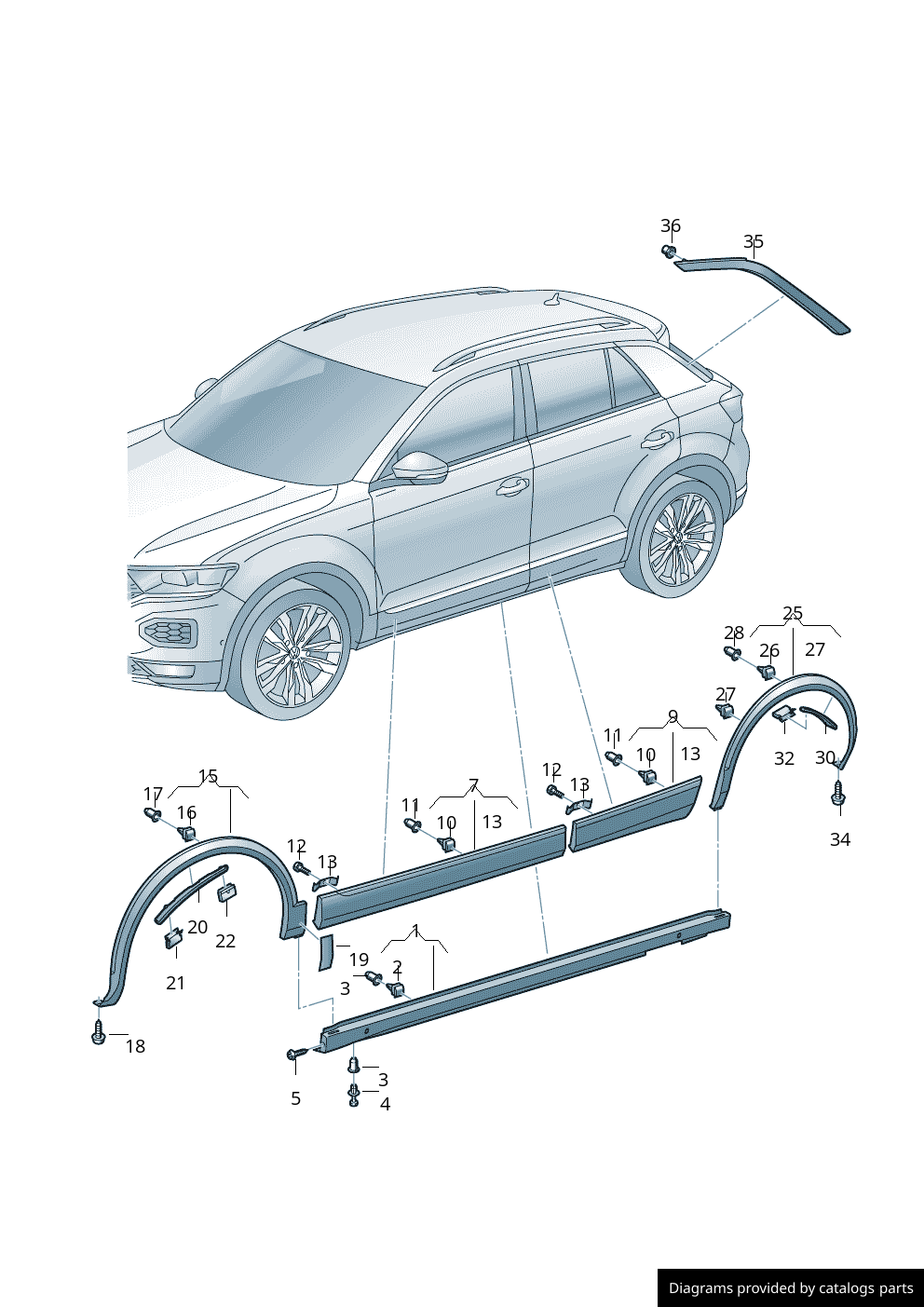 Car part diagram