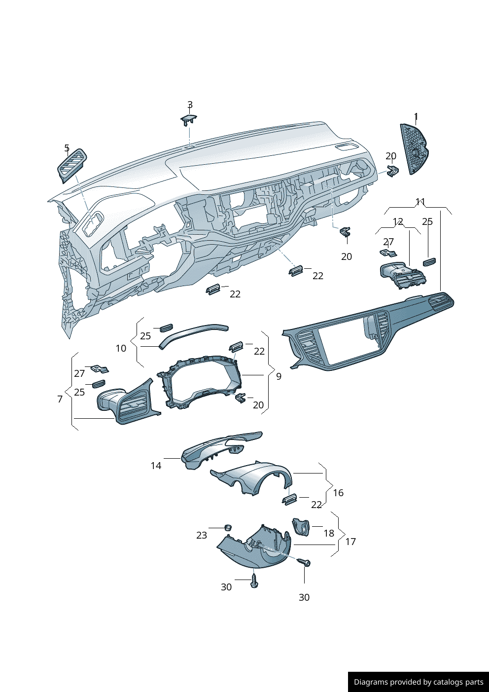 Car part diagram