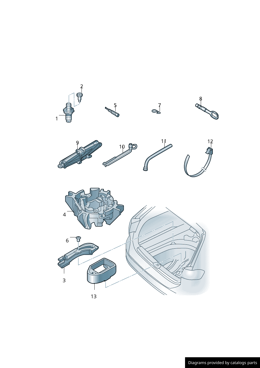 Car part diagram