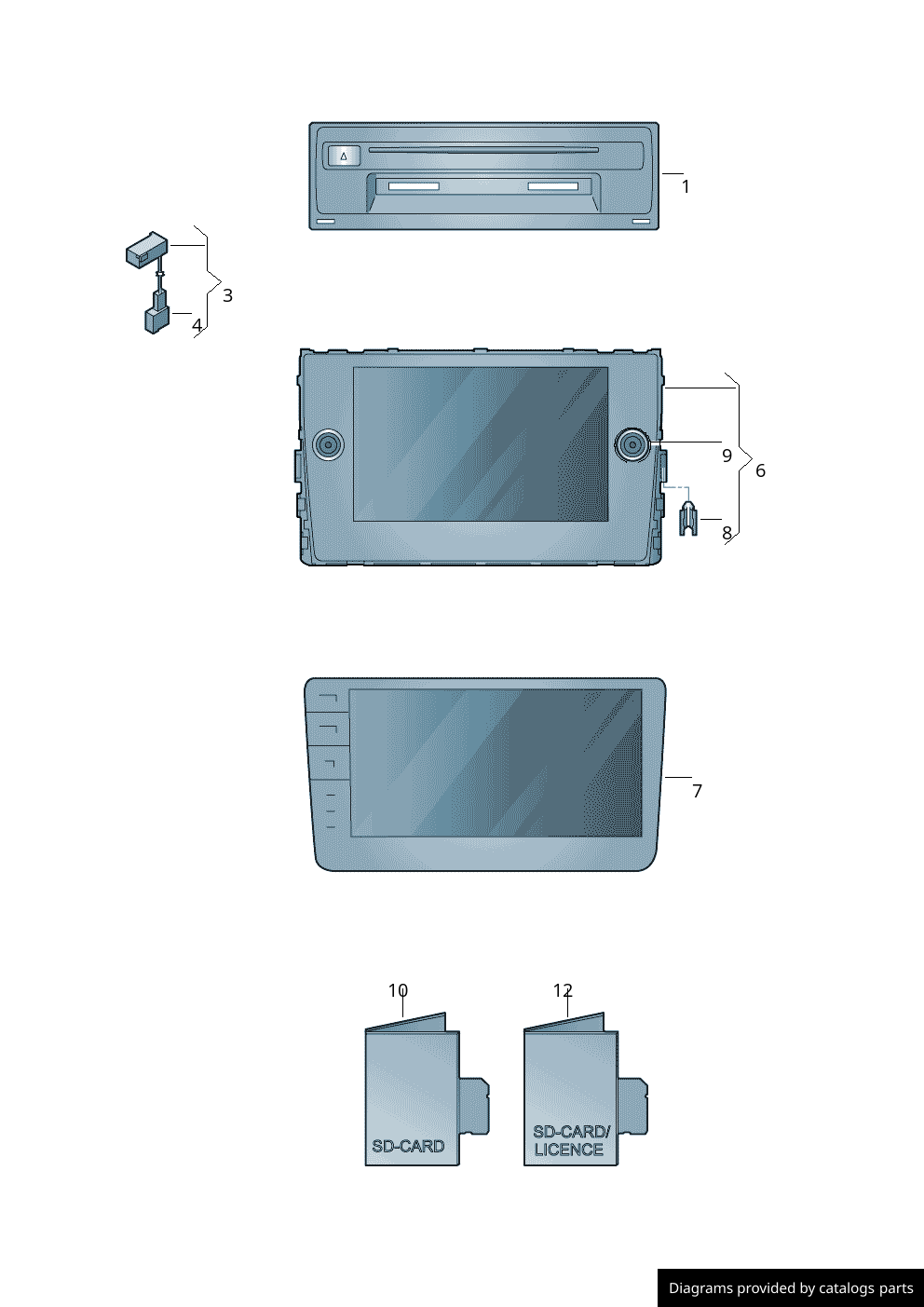 Car part diagram