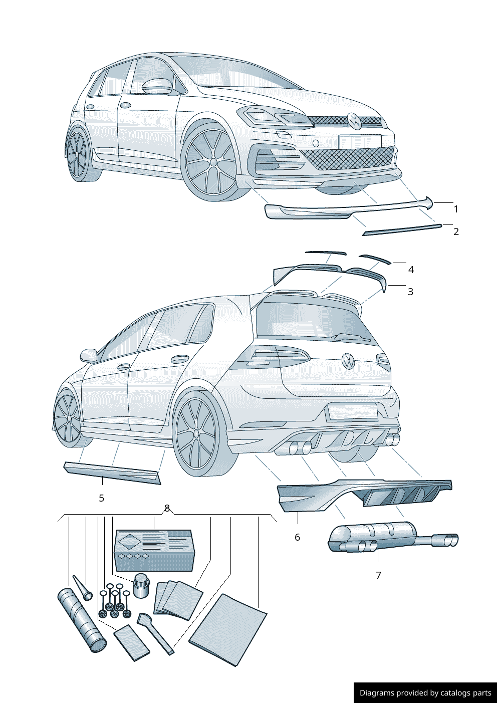 Car part diagram