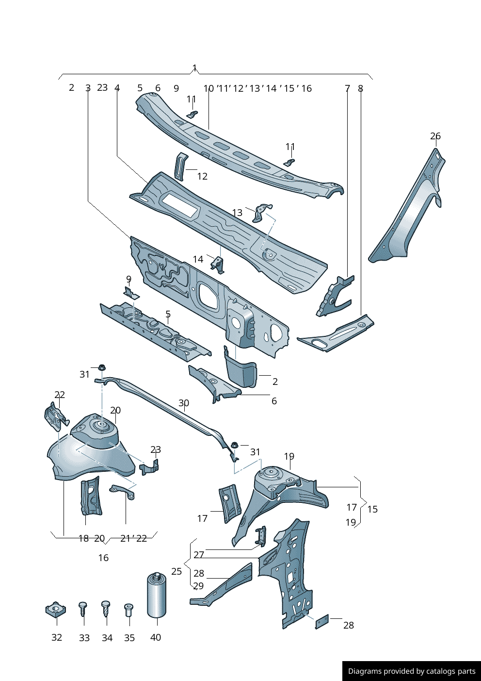 Car part diagram