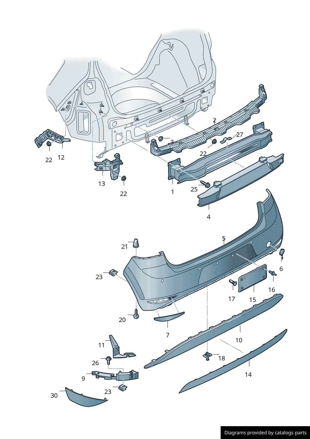 Volkswagen Black 5G6807568T041 - LLLParts