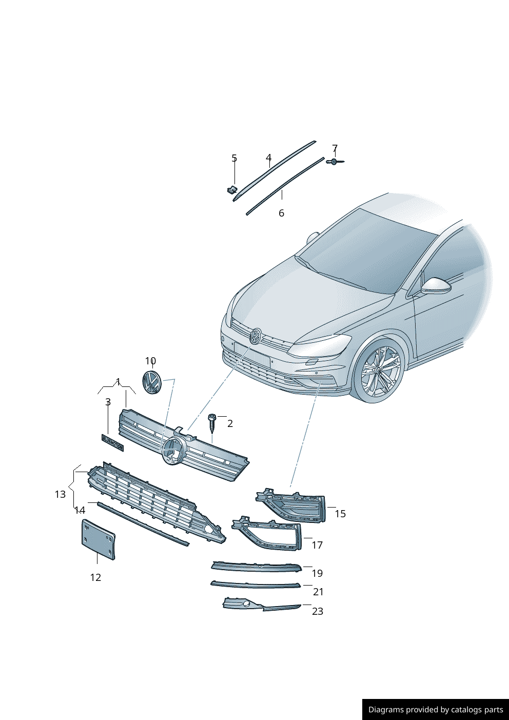 Car part diagram