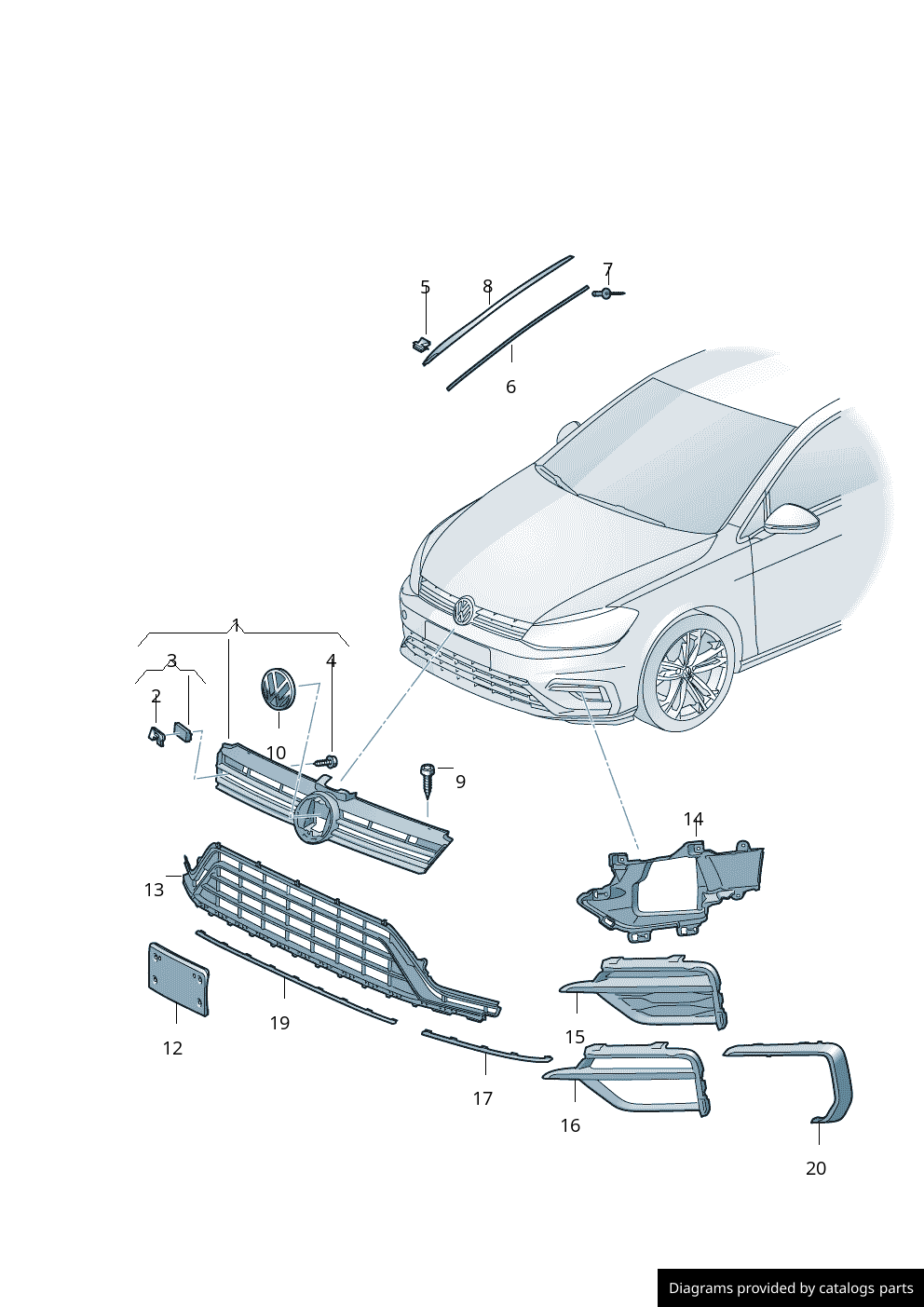 Car part diagram