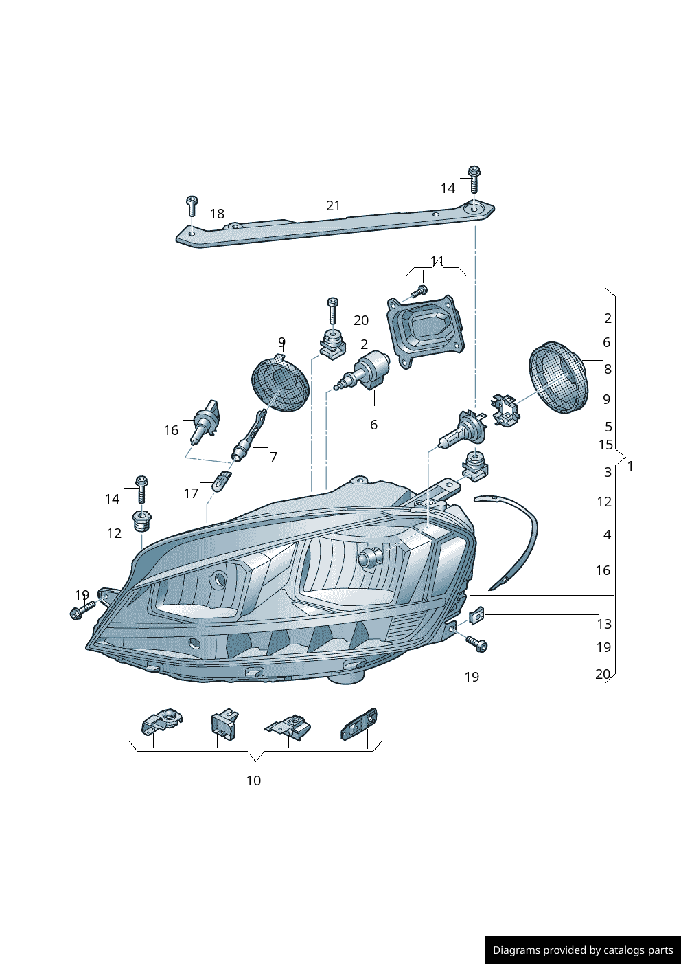 Car part diagram
