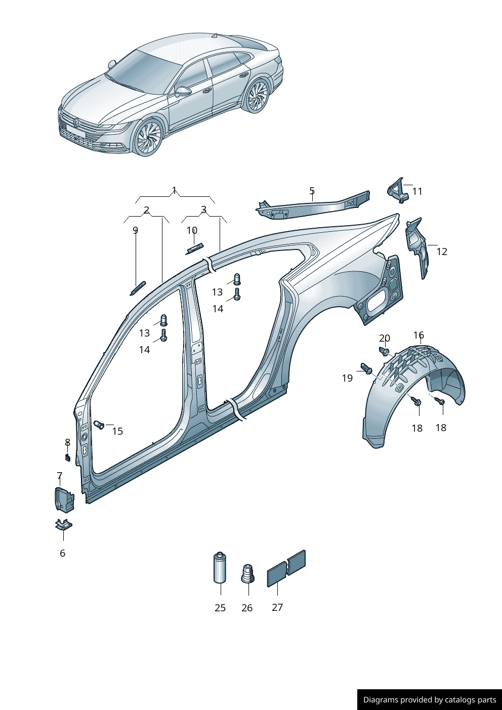 Car part diagram