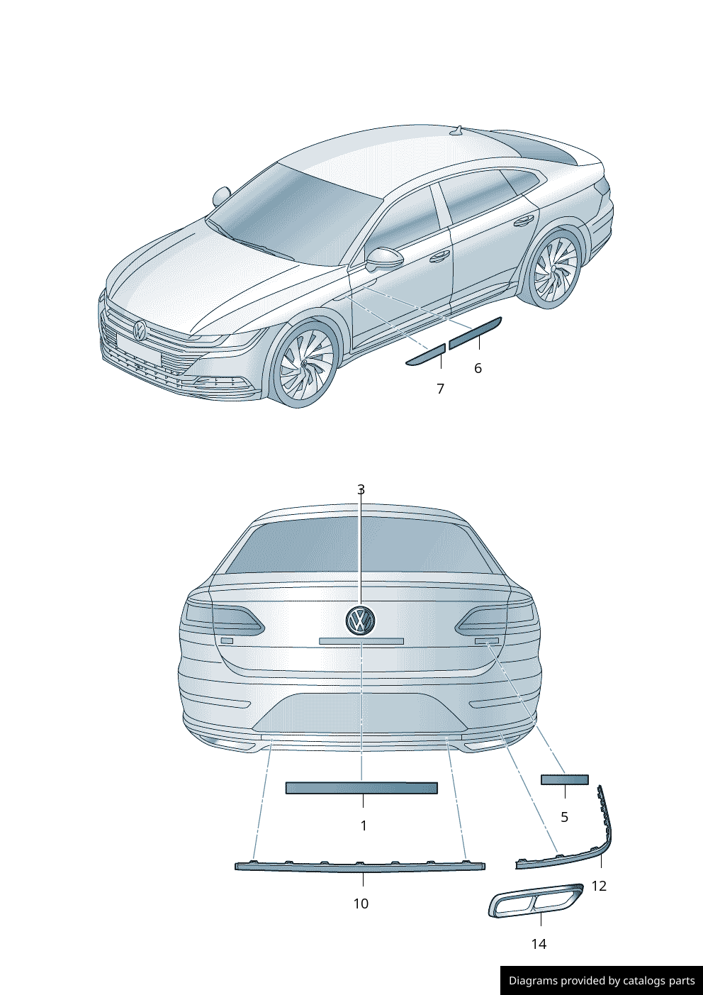 Car part diagram