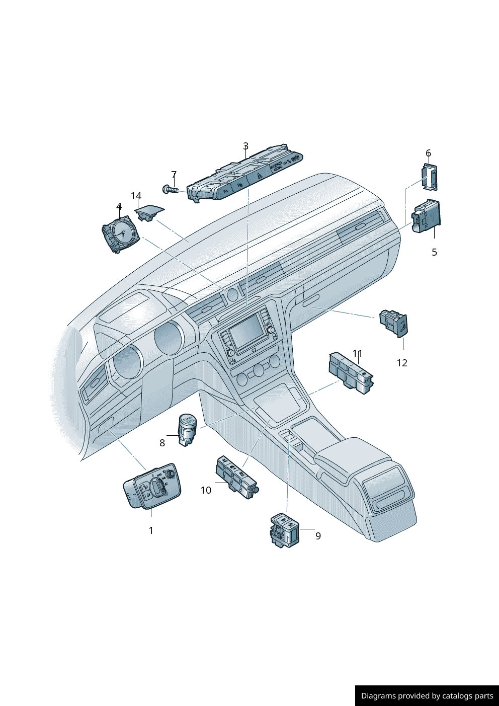 Car part diagram
