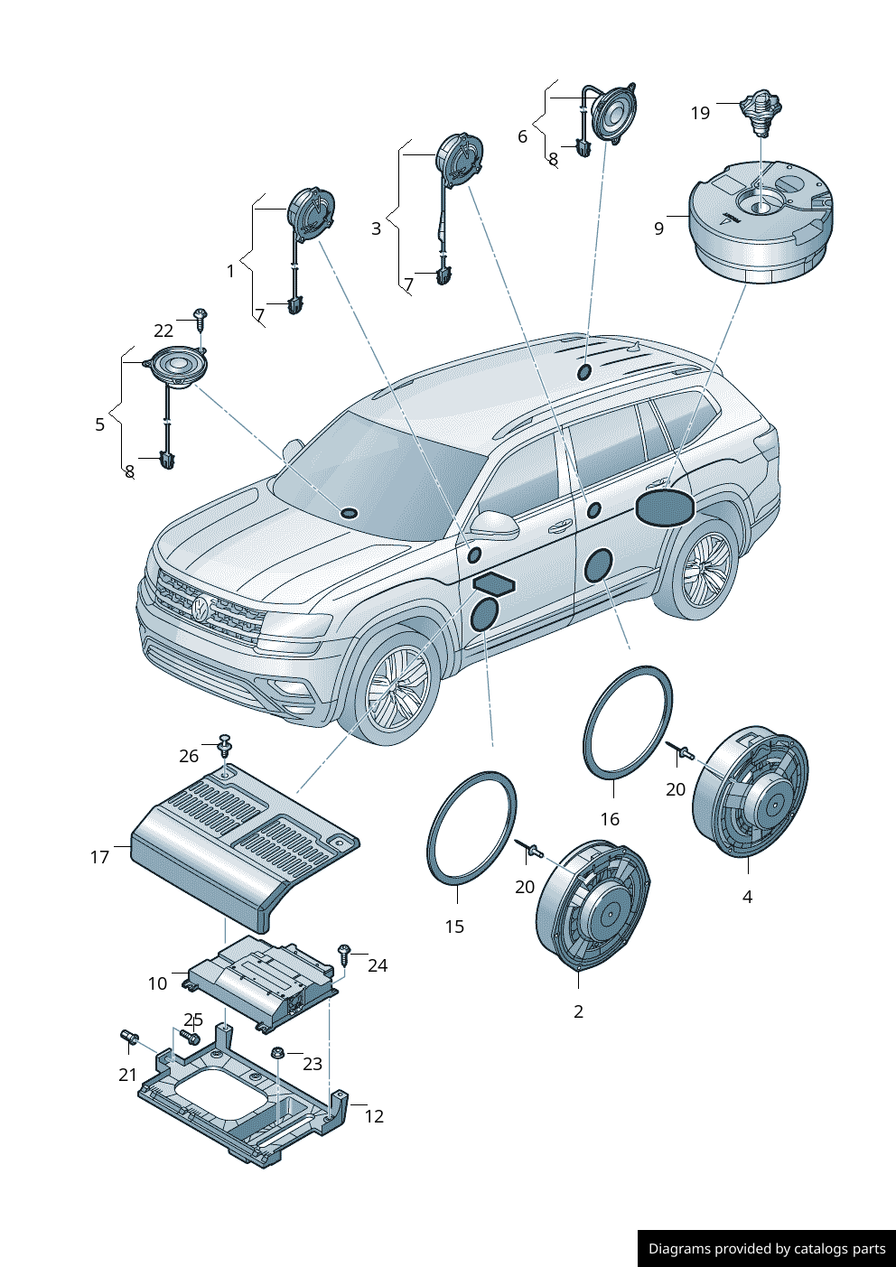 Car part diagram