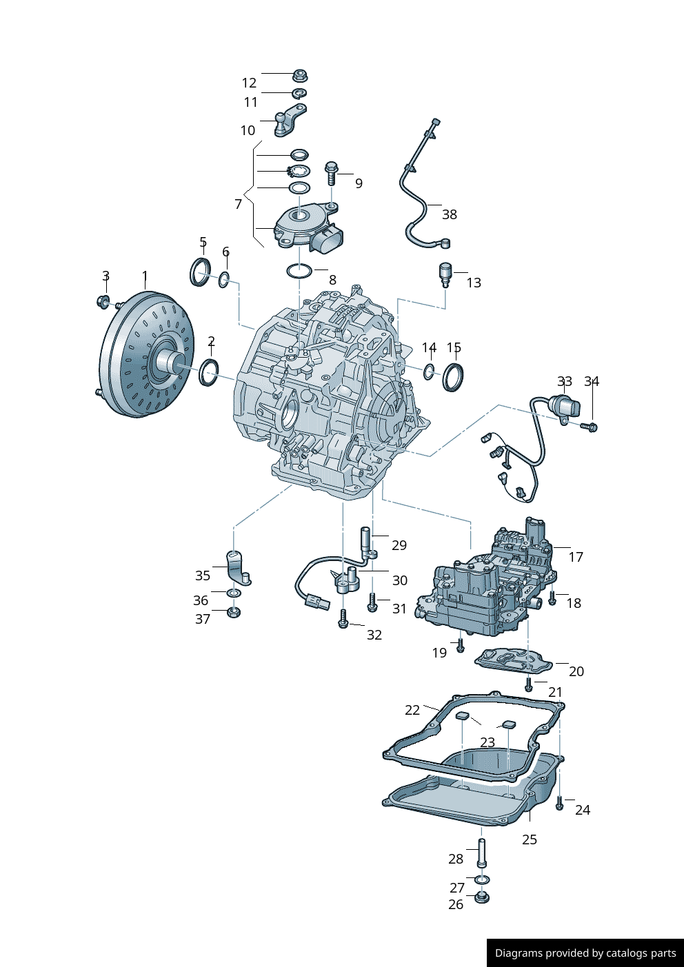 Volkswagen Radial Shaft Seal 09P321243D LLLParts