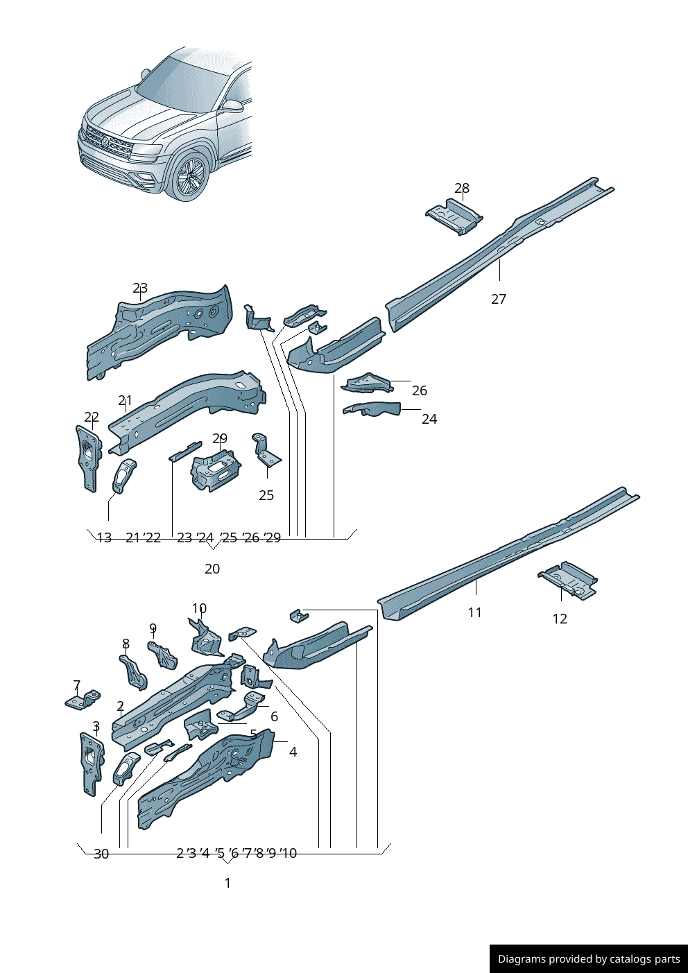 Car part diagram