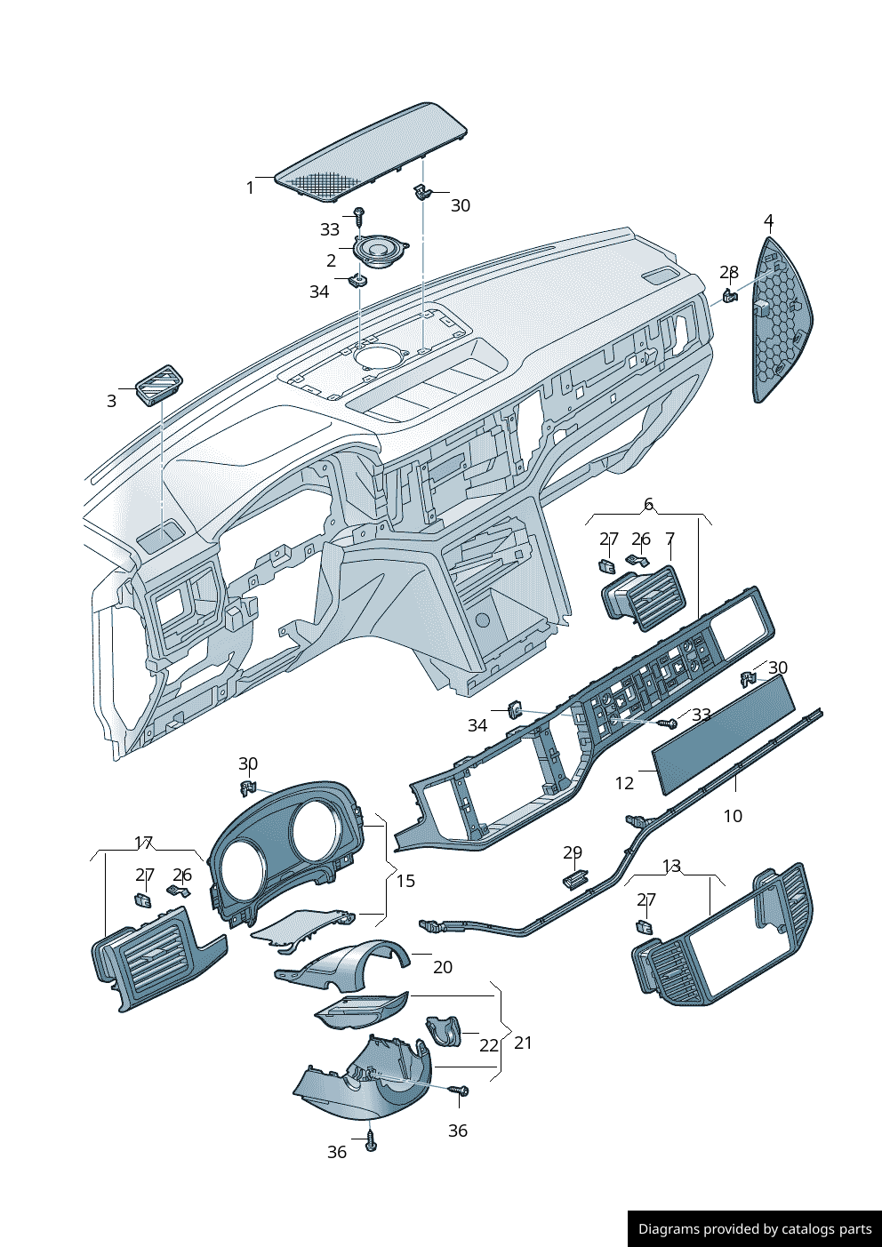 Car part diagram
