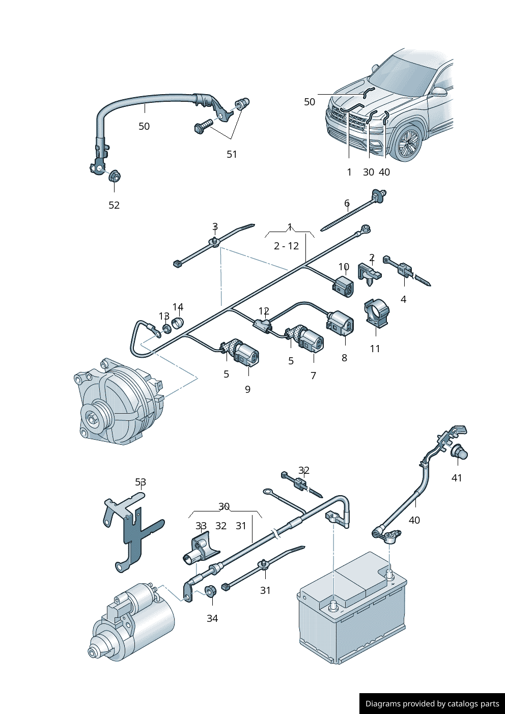 Car part diagram